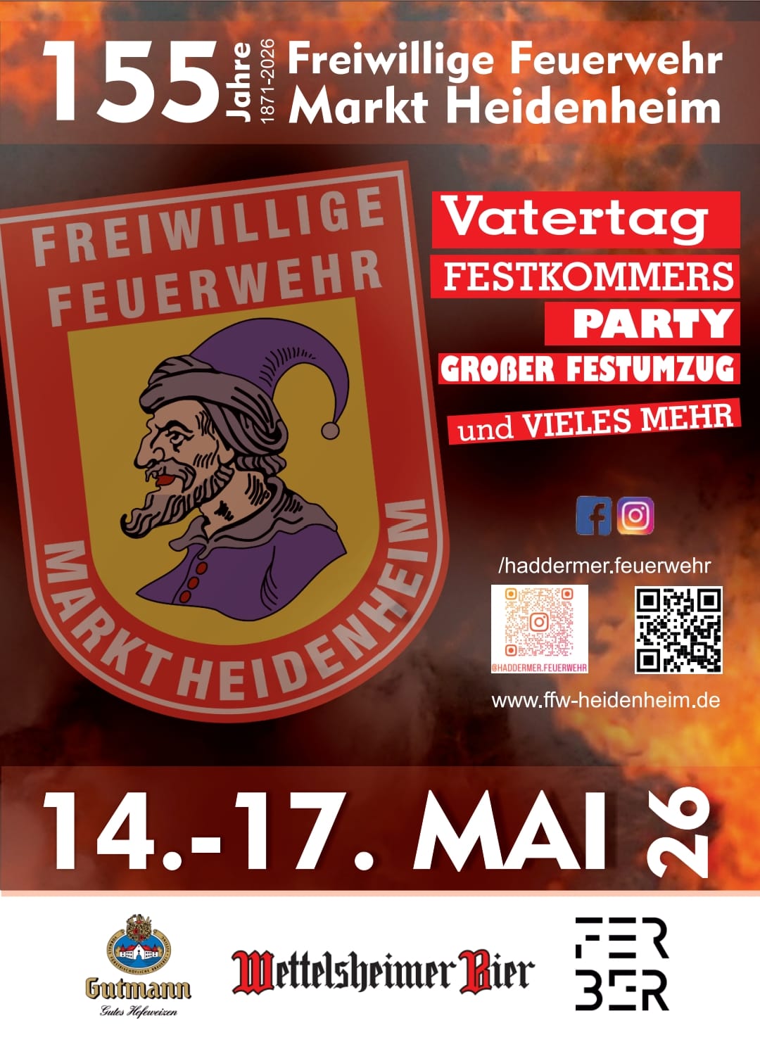 155 Jahre Freiwillge Feuerwehr Markt Heidenheim - 2026