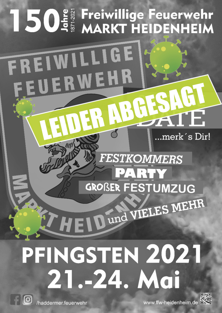 150 Jahre Freiwillge Feuerwehr Markt Heidenheim - 2021